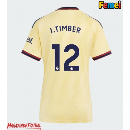 Arsenal Jurrien Timber #12 Tricou Fotbal Replică 2026-27 Femei Treilea Arsenal Jurrien Timber #12 Tricou Fotbal Replică 2026-27 Femei Treilea